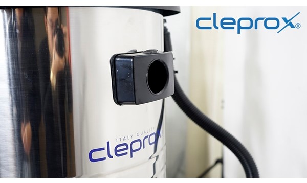 vị trí cắm ống hút bụi công nghiệp cleprox