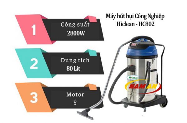 công suất máy hút bụi hiclean hc802